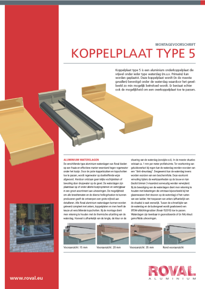 Koppelplaat type 5