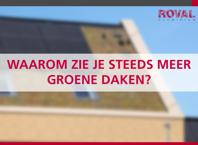 Waarom zie je steeds meer groene daken?